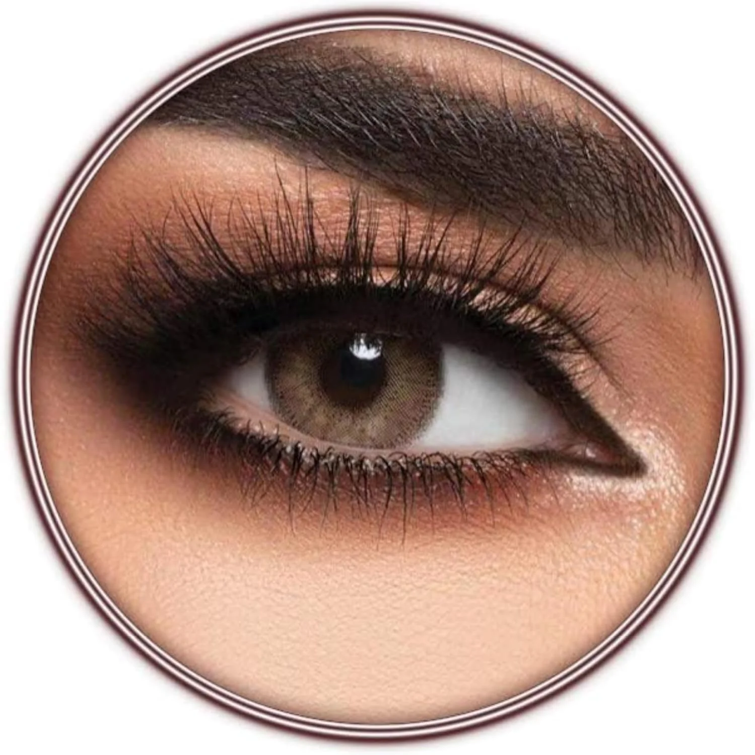 لنزهای تماسی رنگی لنزمی مدل Honey، لنزهای آرایشی اصل و اورجینال، مصرف شش ماهه، رنگ عسلی