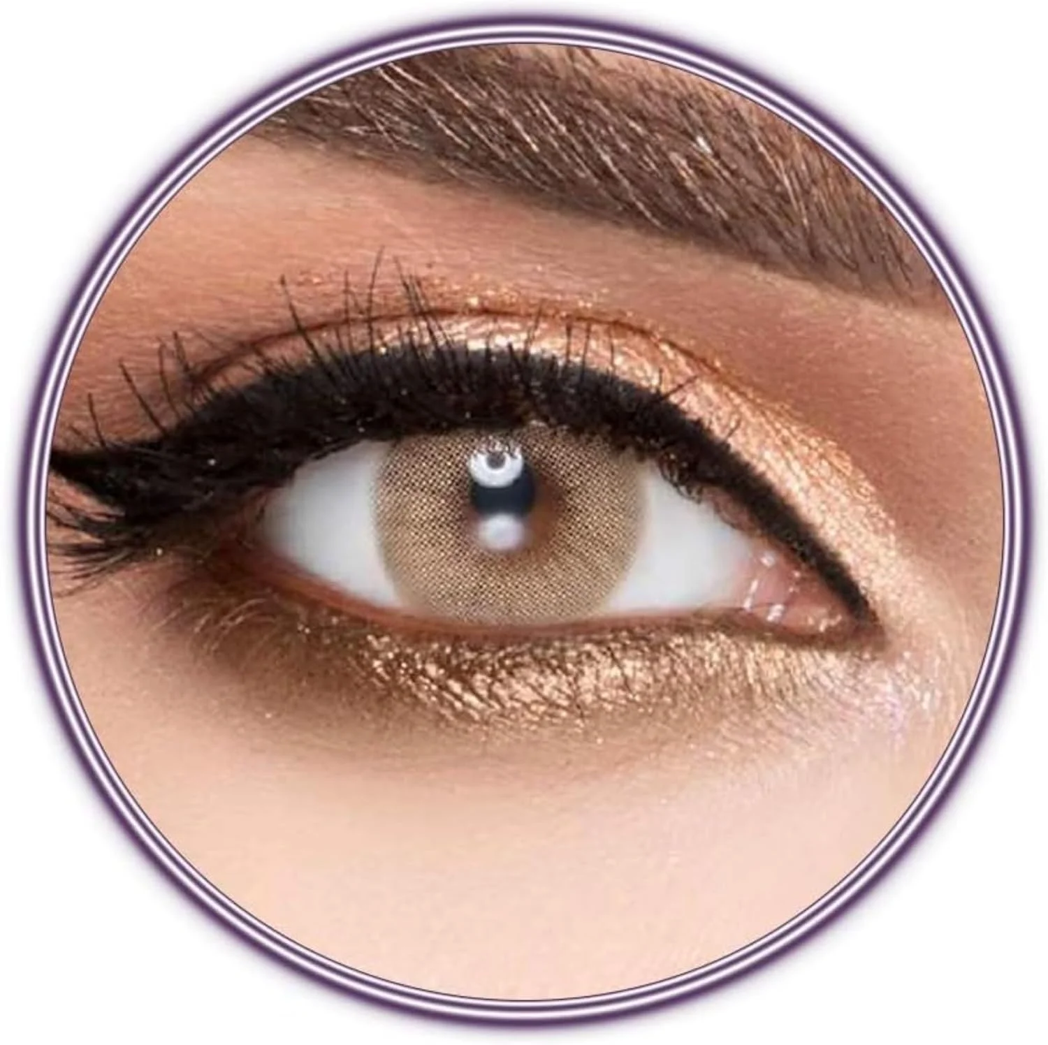 لنزهای تماسی لومینوس - فندقی لومینوس، لنزهای تماسی آرایشی، مصرف سالانه، رنگ چشمان خود را با ته رنگ های فندقی طبیعی افزایش دهید