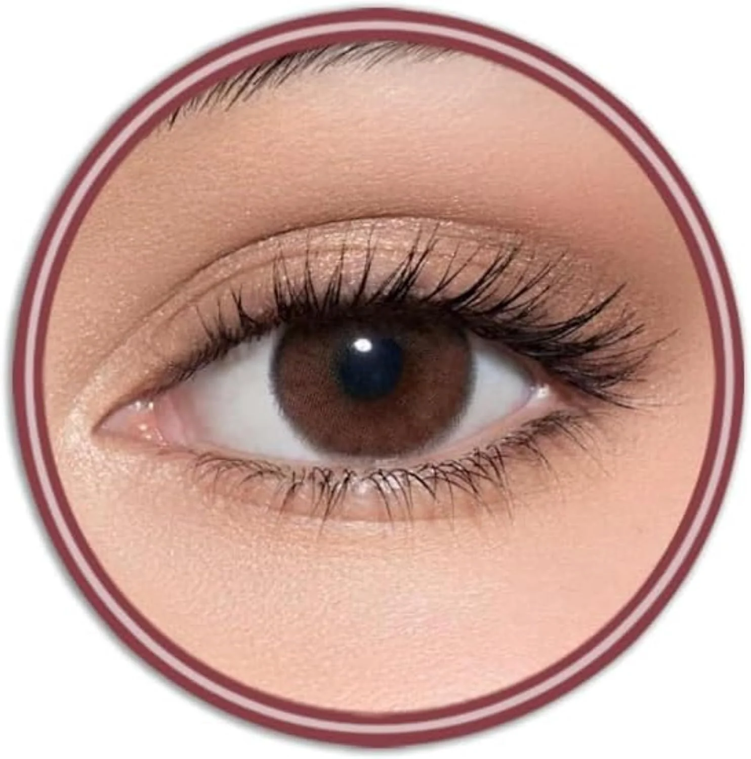 لنزهای تماسی رنگی 6 ماهه LensMe (رنگ چای، قهوه ای)