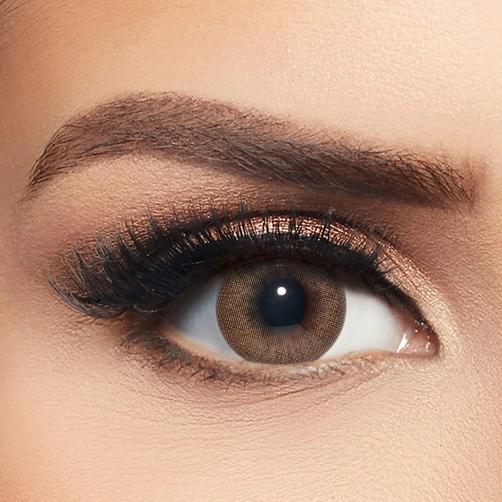 لنزهای تماسی رنگی بزرگسال унисекс لیالا بای ایوا، فندقی شیرین (بسته 2 عددی)