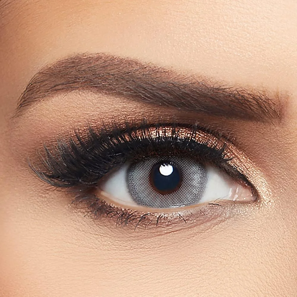 لنزهای تماسی رنگی بزرگسال унисекс لیالا بای ایوا، خاکستری قطبی (بسته 2 عددی)