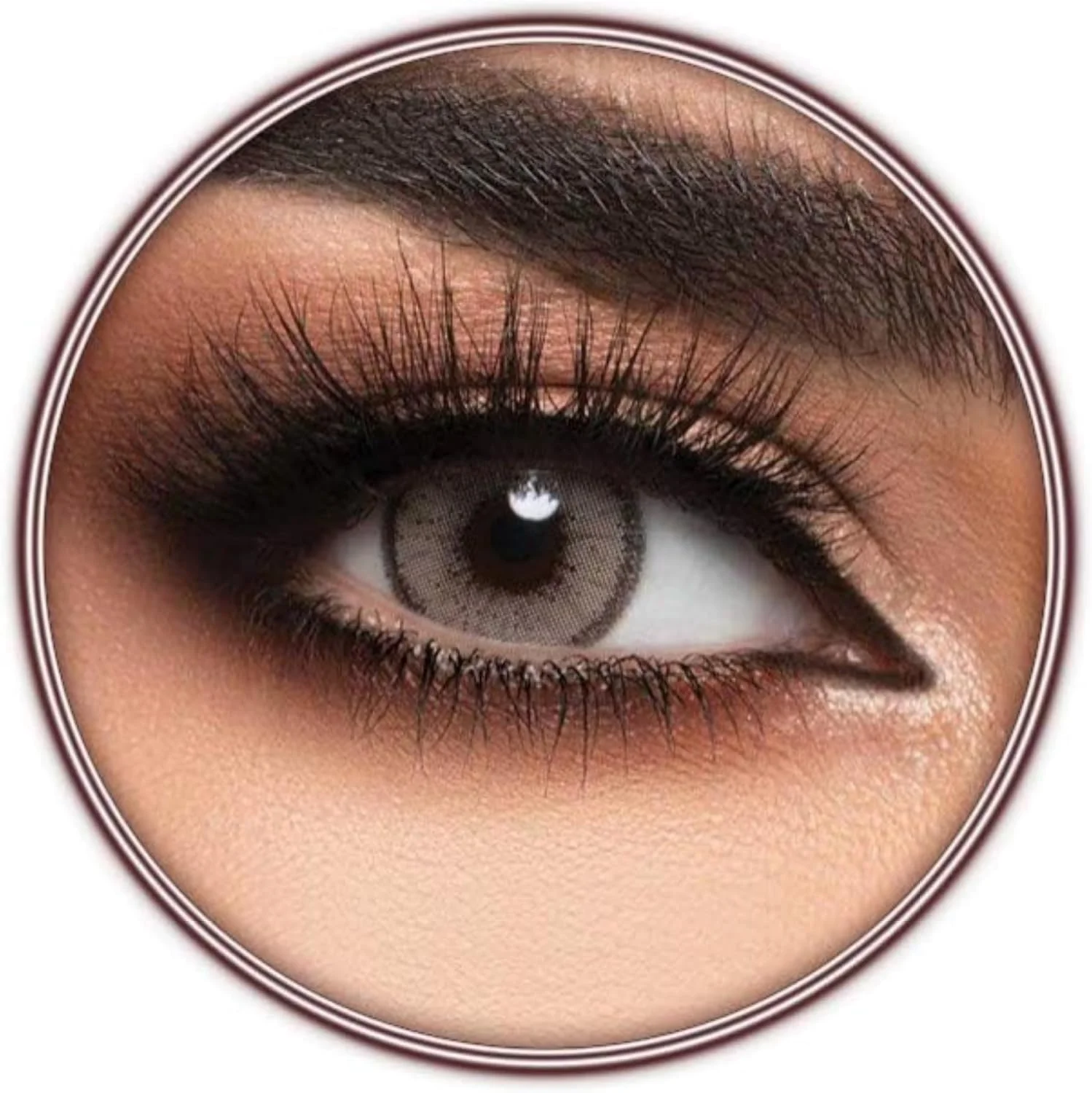 لنز طبی رنگی لنزمی کافه، لنزهای آرایشی اورجینال لنزمی، مصرف شش ماهه، کافه (رنگ قهوه ای روشن)