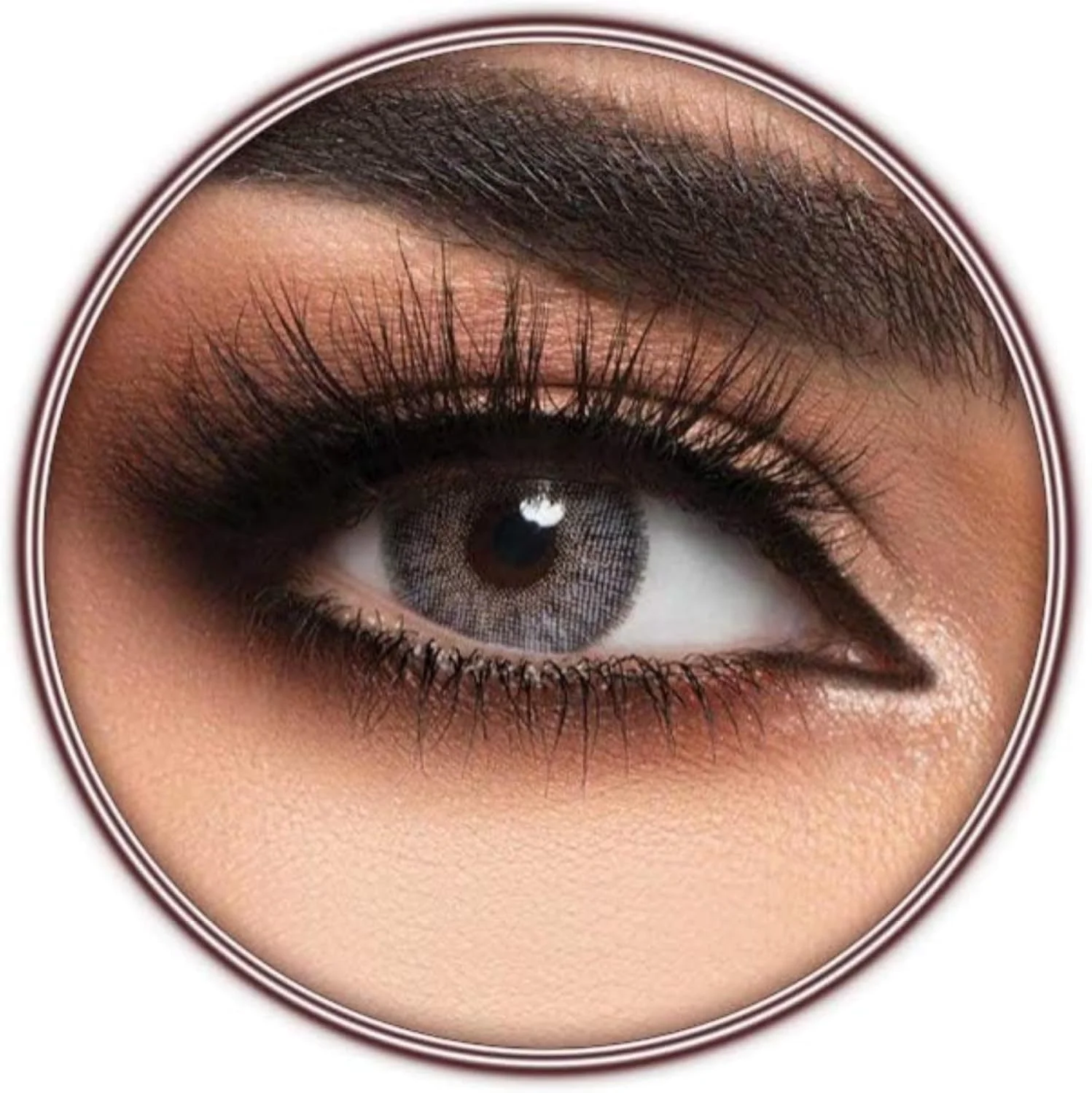 لنز طبی رنگی لنزمی طوسی، لنزهای تماسی رنگی اصلی و طبی لنزمی، مصرف شش ماهه، رنگ طوسی