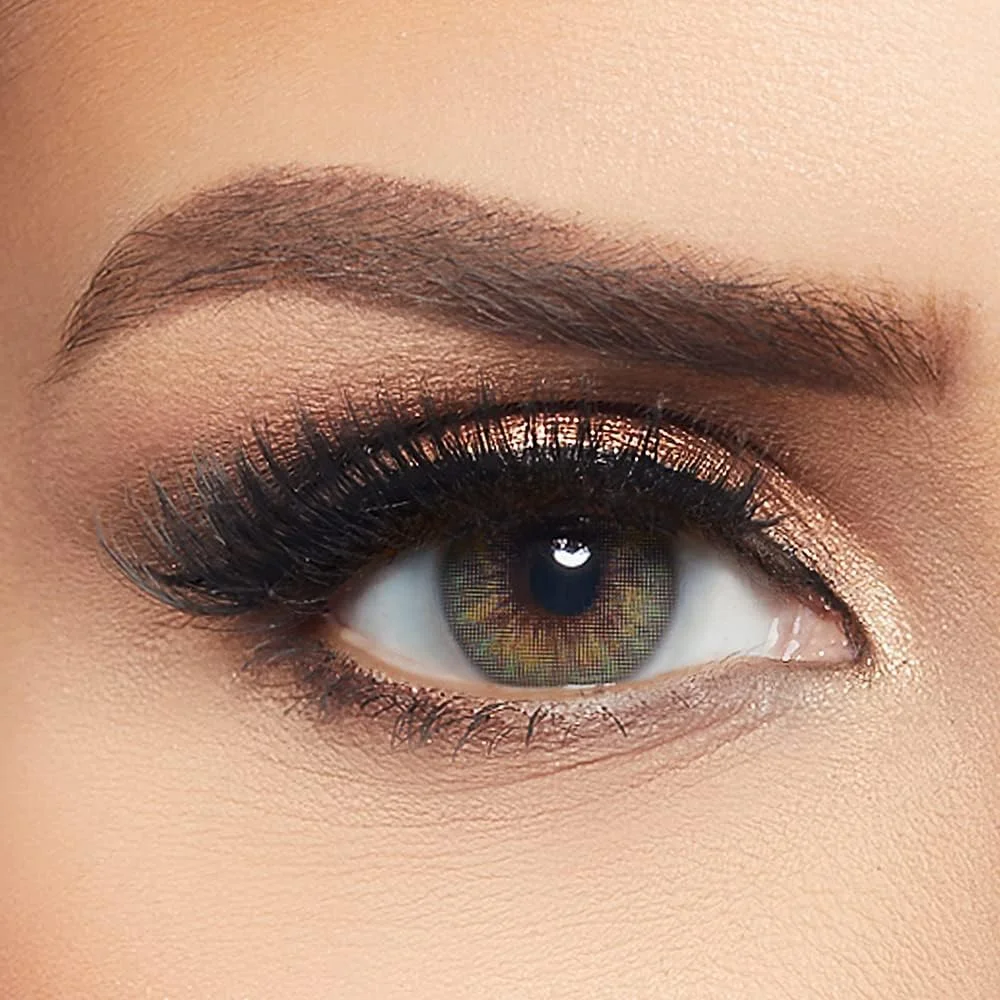 لیالا از ایوا - بسته 2 عددی لنز تماسی رنگی - رنگ سبز بیدی - لنزهای چشمی با تعویض 3 ماهه - لنزهای تماسی унисекс - موجود در Plano و تمام نمره ها