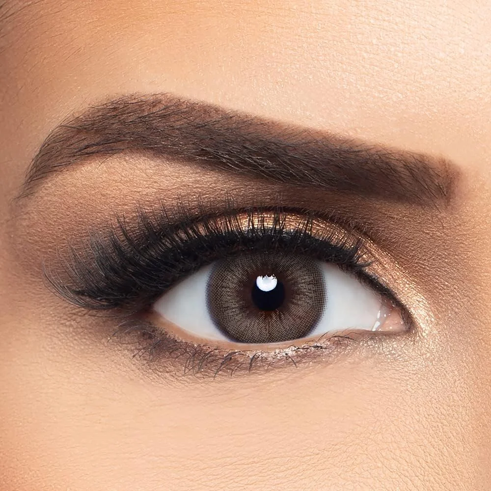 لیالا از ایوا - بسته 2 عددی لنز تماسی رنگی - رنگ قهوه ای سموری - لنزهای چشمی با تعویض 3 ماهه - لنز رنگی унисекс - موجود در Plano و تمام نمره ها