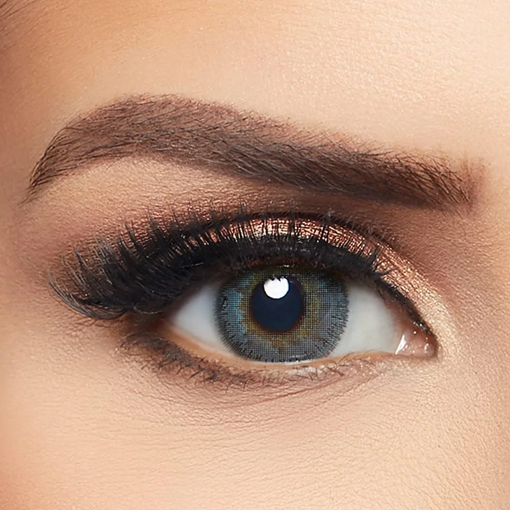 لیالا از ایوا - بسته 2 عددی لنز تماسی رنگی - رنگ آبی اقیانوسی - لنزهای چشمی با تعویض 3 ماهه - لنز تماسی унисекс - موجود در Plano و تمام نمره ها