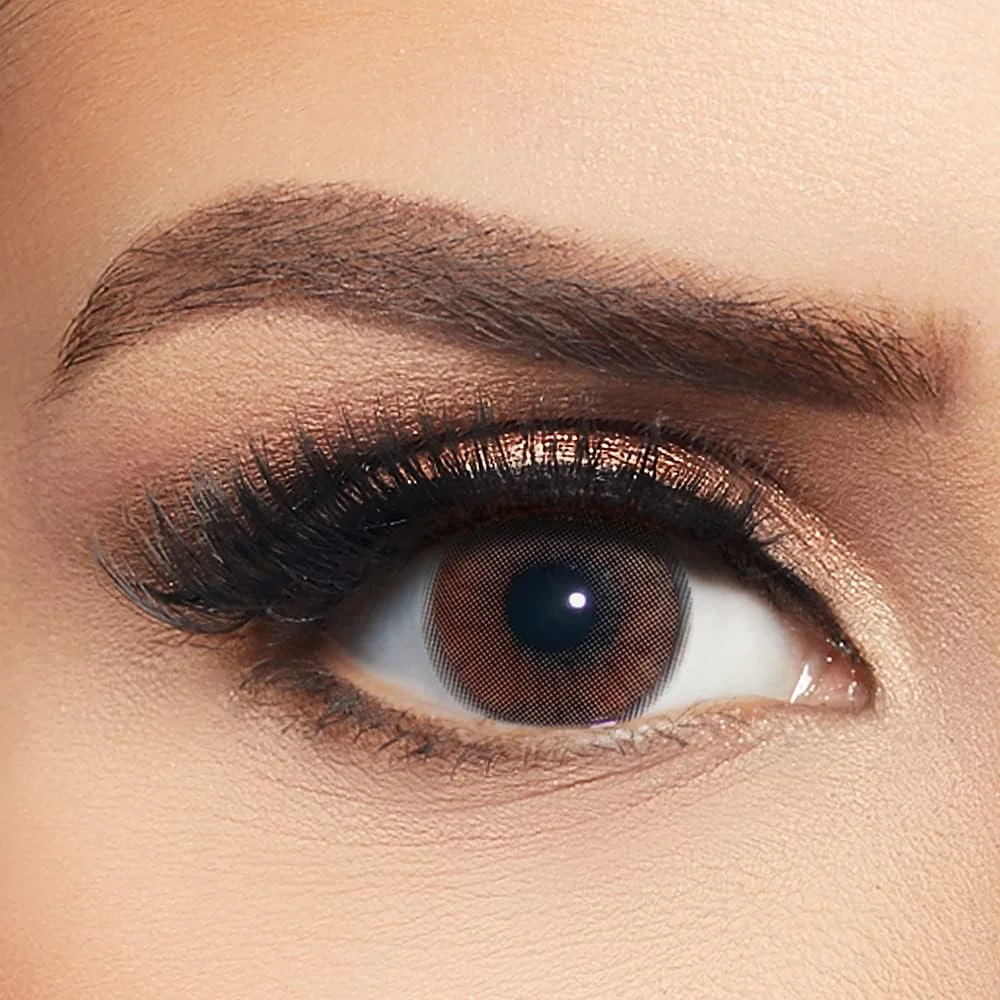 لیالا از ایوا - بسته 2 عددی لنز تماسی رنگی - رنگ قهوه ای کریستالی - لنزهای چشمی با تعویض 3 ماهه - لنزهای تماسی унисекс - موجود در Plano و تمام نمره ها