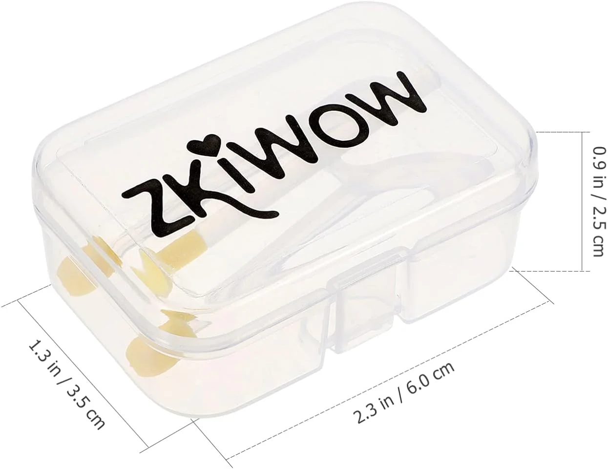 نرم کننده لنز چشم، اپلیکاتور لنز تماسی، ابزار قرار دادن و برداشتن لنز تماسی با جعبه نگهداری پلاستیکی