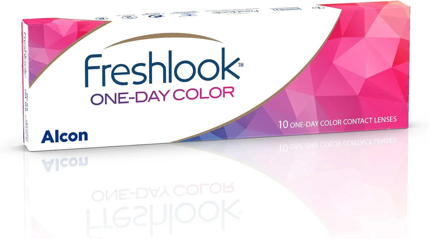 لنز رنگی روزانه فرش لوک - بسته 10 عددی -2.25 آبی