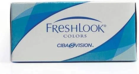 لنزهای تماسی رنگی ماهانه یکبار مصرف آلکان فرش لوک کالربلندز، رنگ فندقی خالص، بدون نمره (بسته 2 عددی) از انجل اپتیکالز