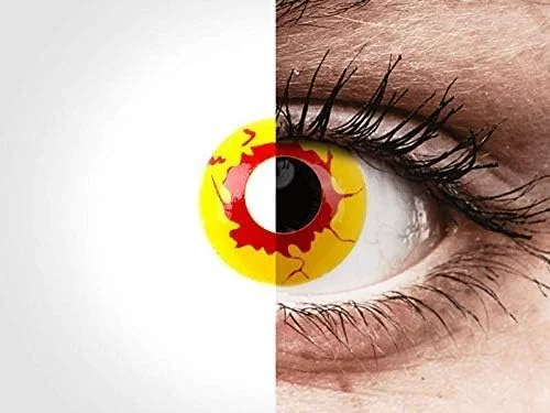لنزهای تماسی رنگی یک روزه کالر ویو مدل Reignfire برای هالووین