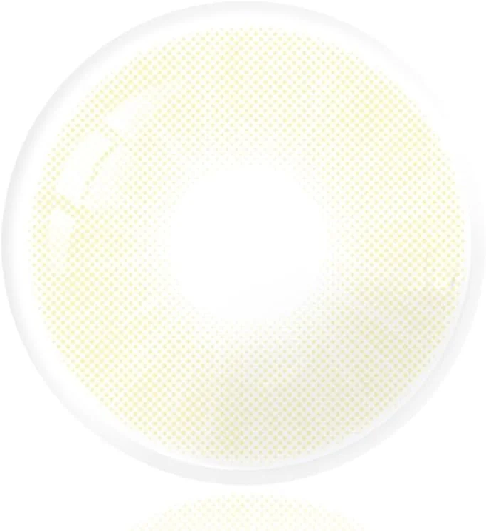 لنزهای تماسی رنگی FreshGo، مناسب برای همه، مدل چشم درشت و دایره ای، با قابلیت استفاده 12 ماه (سالانه)، لنز شفاف برای چشم، بسته 2 عددی ((کریستال 2)، 14.4 میلی متر، 0.0)