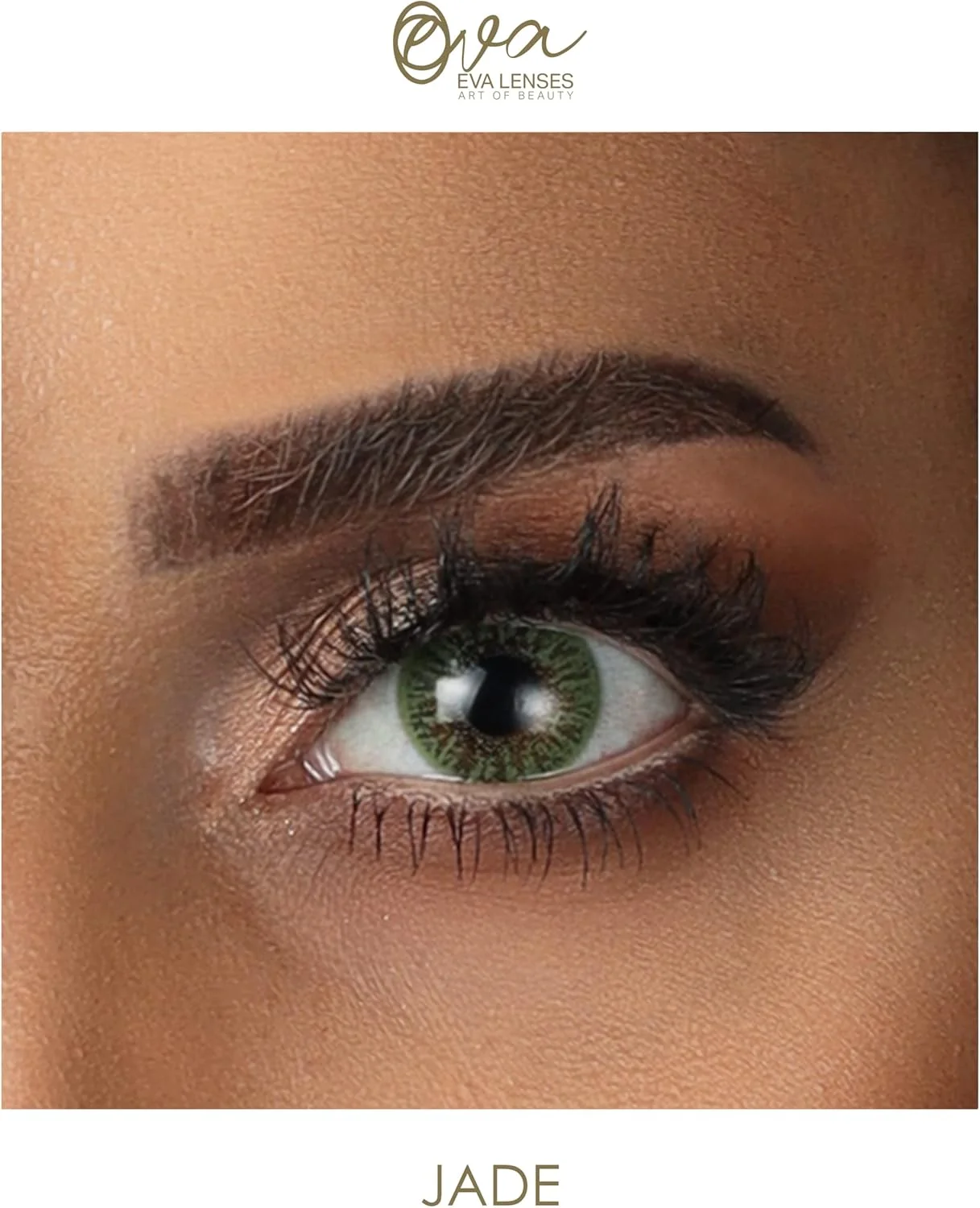 لنزهای اِوا (مجموعه سبز، رنگ: یشم) - لنزهای رنگی بدون نمره - جلوه طبیعی و مناسب برای همه