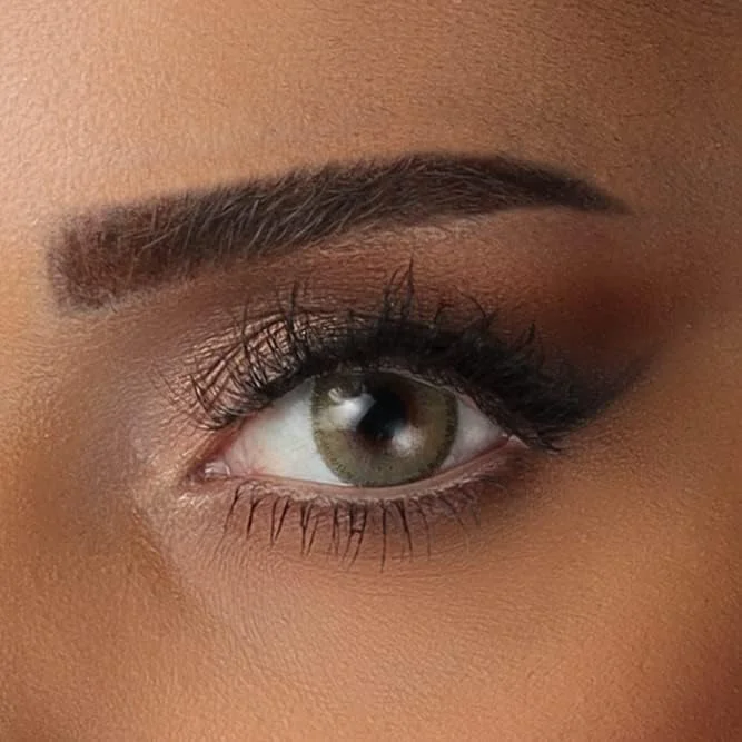 لنزهای اِوا (مجموعه فندقی، رنگ: قهوه ای طلایی) - لنزهای رنگی بدون نمره - جلوه طبیعی و مناسب برای همه