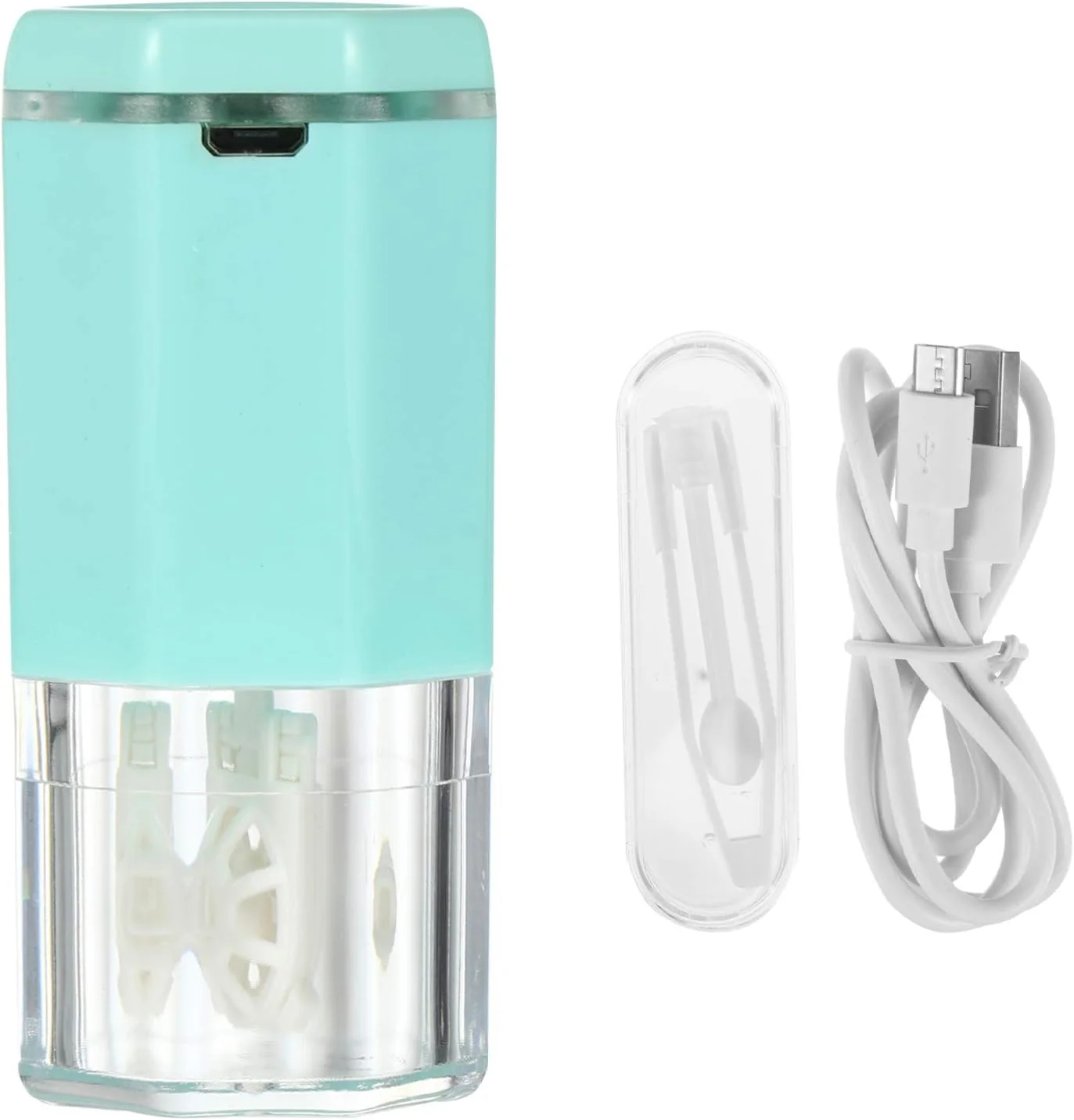 دستگاه تمیز کننده لنز تماسی برقی قابل حمل، لوازم تمیز کننده لنز تماسی، سبز دستگاه تمیز کننده لنز تماسی برقی قابل حمل، لوازم تمیز کننده لنز تماسی، سبز