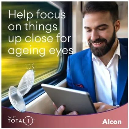 دیلیز توتال 1 (90 لنز در بسته) - لنزهای تماسی روزانه - آلکان; لنزهای تماسی دیلیز (-9.00, 8.5, 14.1, 90)