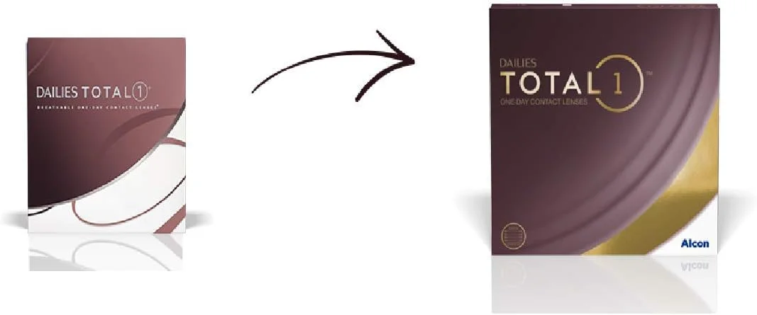 لنز طبی دایلیز توتال 1 آلکان بسته 90 عددی -1.75 شفاف