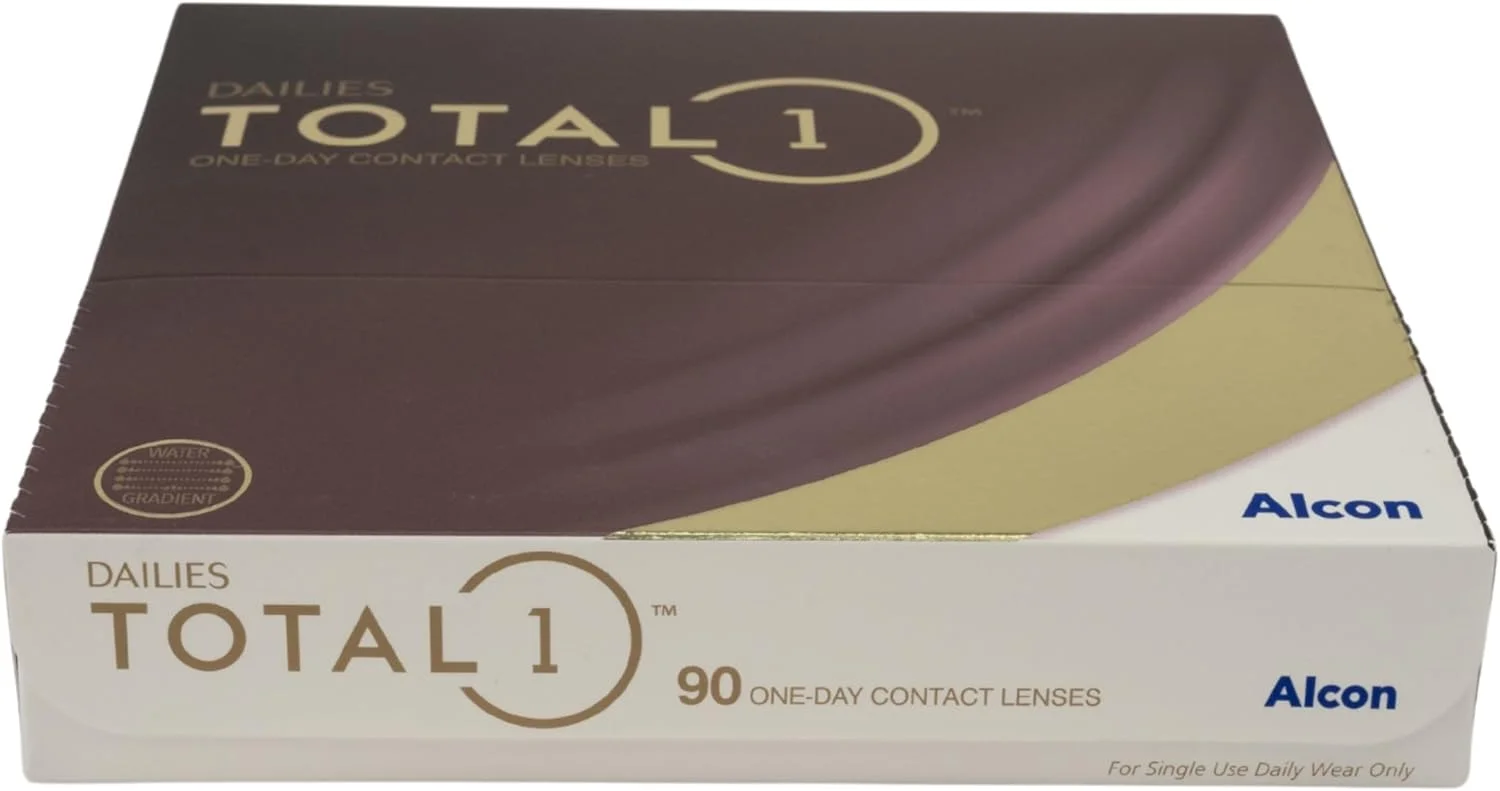 لنزهای تماسی روزانه دایلیز توتال 1 (90 لنز در بسته) - آلکان; لنزهای تماسی دایلیز (-4.75, 8.5, 14.1, 90)