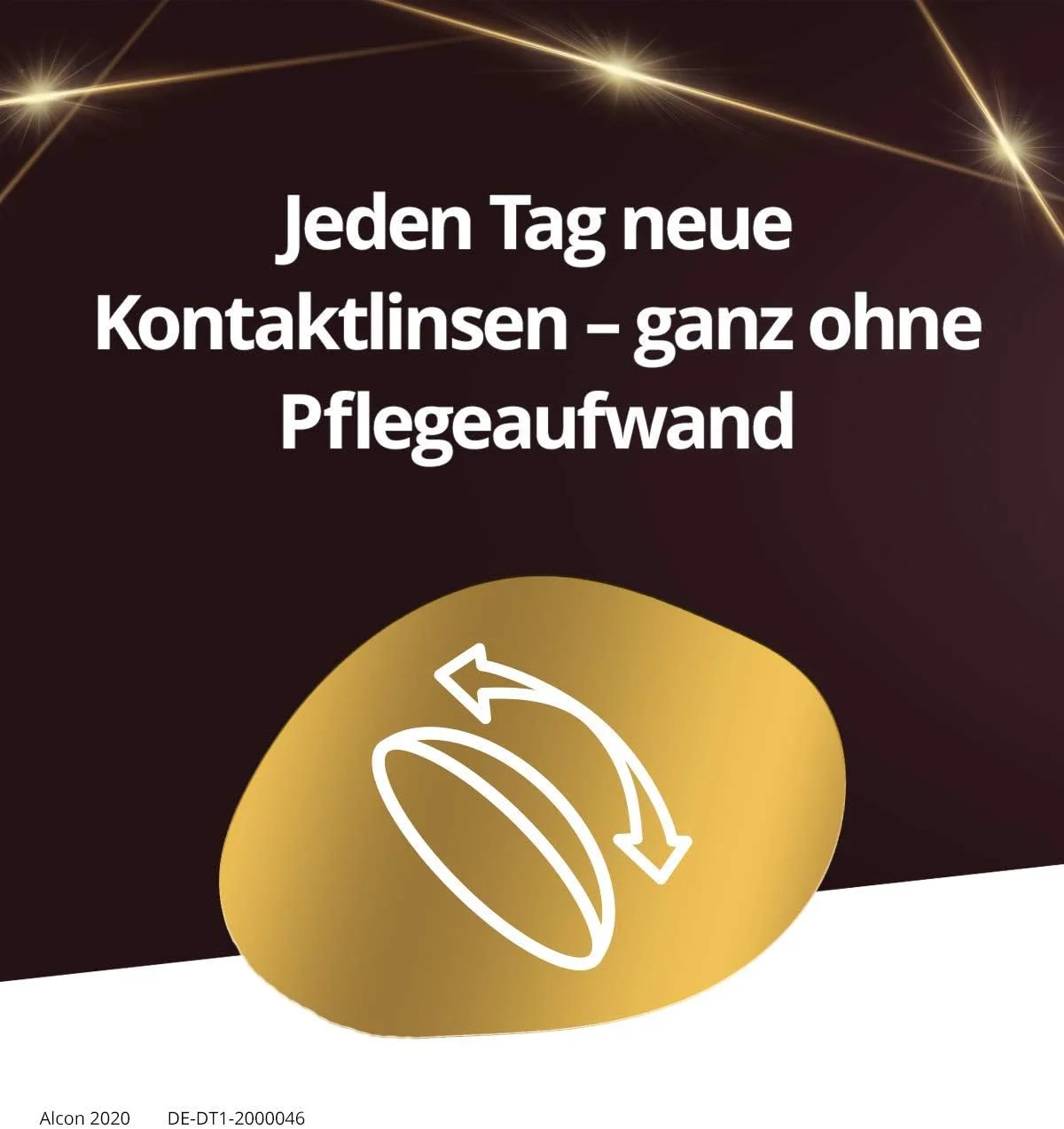 لنز طبی دایلیز توتال 1 آلکان بسته 90 عددی -1.75 شفاف