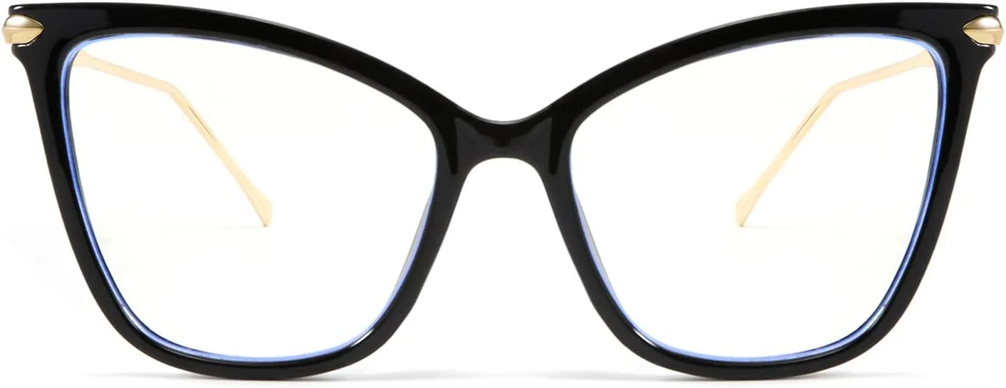 فریم عینک گربه ای بزرگ FEISEDY مسدود کننده نور آبی برای بانوان B2589