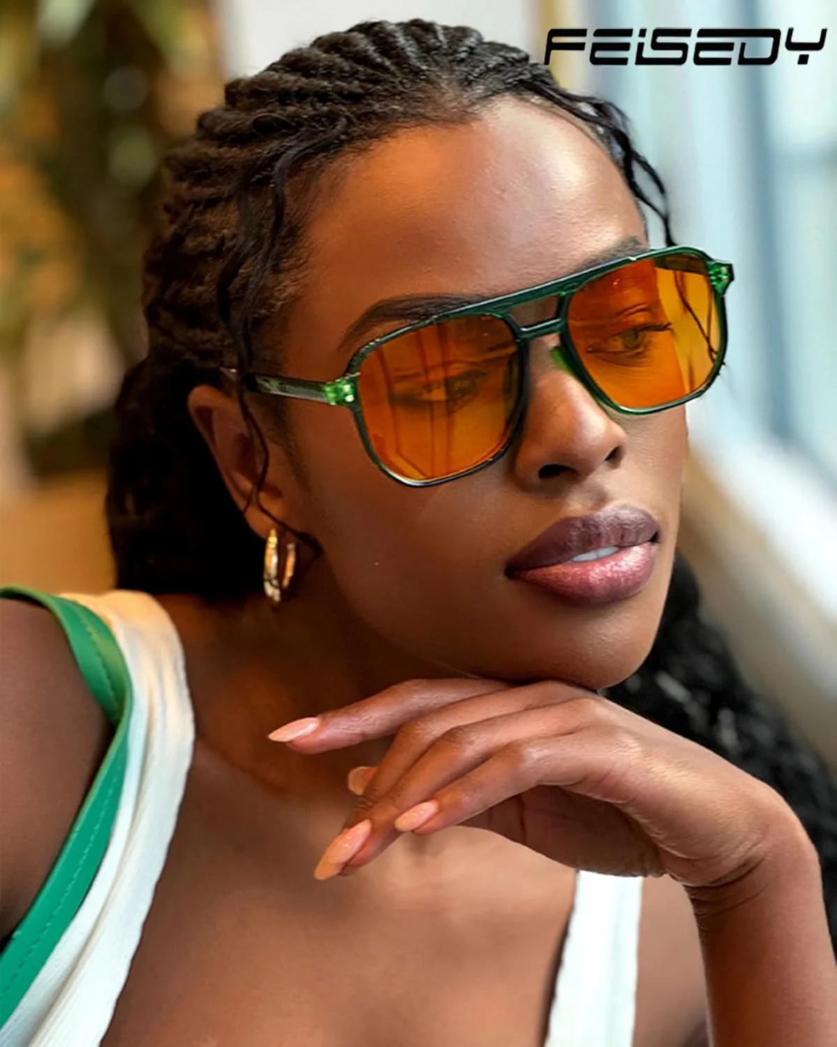 عینک های نور آبی янтар برای بازی کامپیوتری ضد خستگی چشم و بهبود خواب مدل G2835