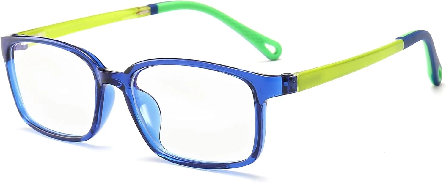 عینک مسدود کننده نور آبی کودکان، محافظت در برابر اشعه ماوراء بنفش 400، عینک مطالعه، عینک بازی، فریم کلاسیک سبک وزن برای کودکان 4 تا 12 سال (آبی و سبز) عینک مسدود کننده نور آبی کودکان، محافظت در برابر اشعه ماوراء بنفش 400، عینک مطالعه، عینک بازی، فریم کلاسیک سبک وزن برای کودکان 4 تا 12 سال (آبی و سبز)