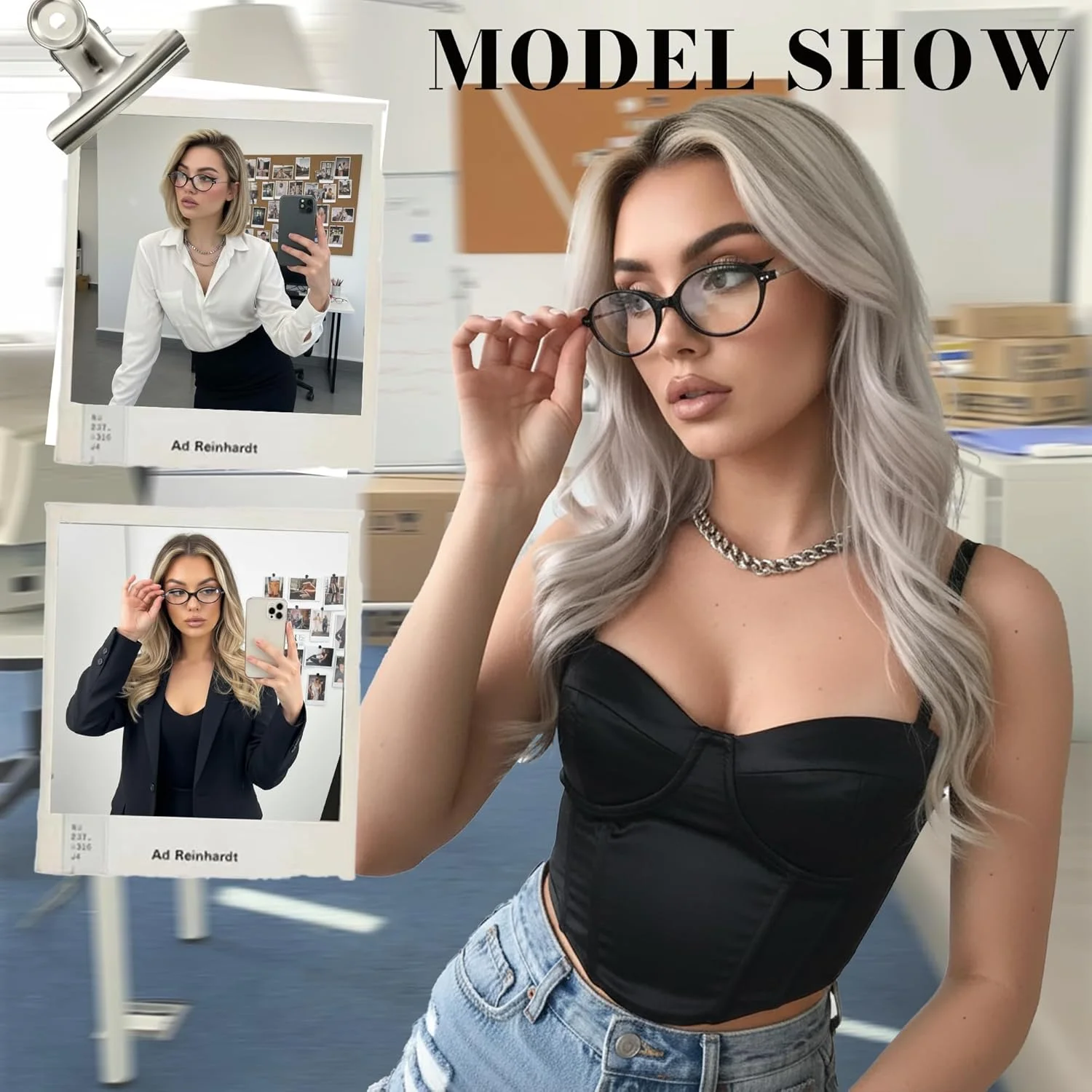 عینک های بلو لایت زنانه FancyPink - فریم بیضی باریک و سبک با پایه های فلزی برای نور LED کامپیوتر/ خستگی چشم عینک های بلو لایت زنانه FancyPink - فریم بیضی باریک و سبک با پایه های فلزی برای نور LED کامپیوتر/ خستگی چشم