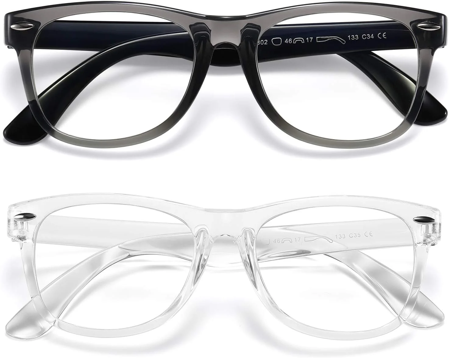 عینک های مسدود کننده نور آبی کودکان DYLB، بسته 2 عددی دخترانه پسرانه، عینک کامپیوتر برای کودکان 3-9 سال، ضد نور آبی و سردرد عینک های مسدود کننده نور آبی کودکان DYLB، بسته 2 عددی دخترانه پسرانه، عینک کامپیوتر برای کودکان 3-9 سال، ضد نور آبی و سردرد