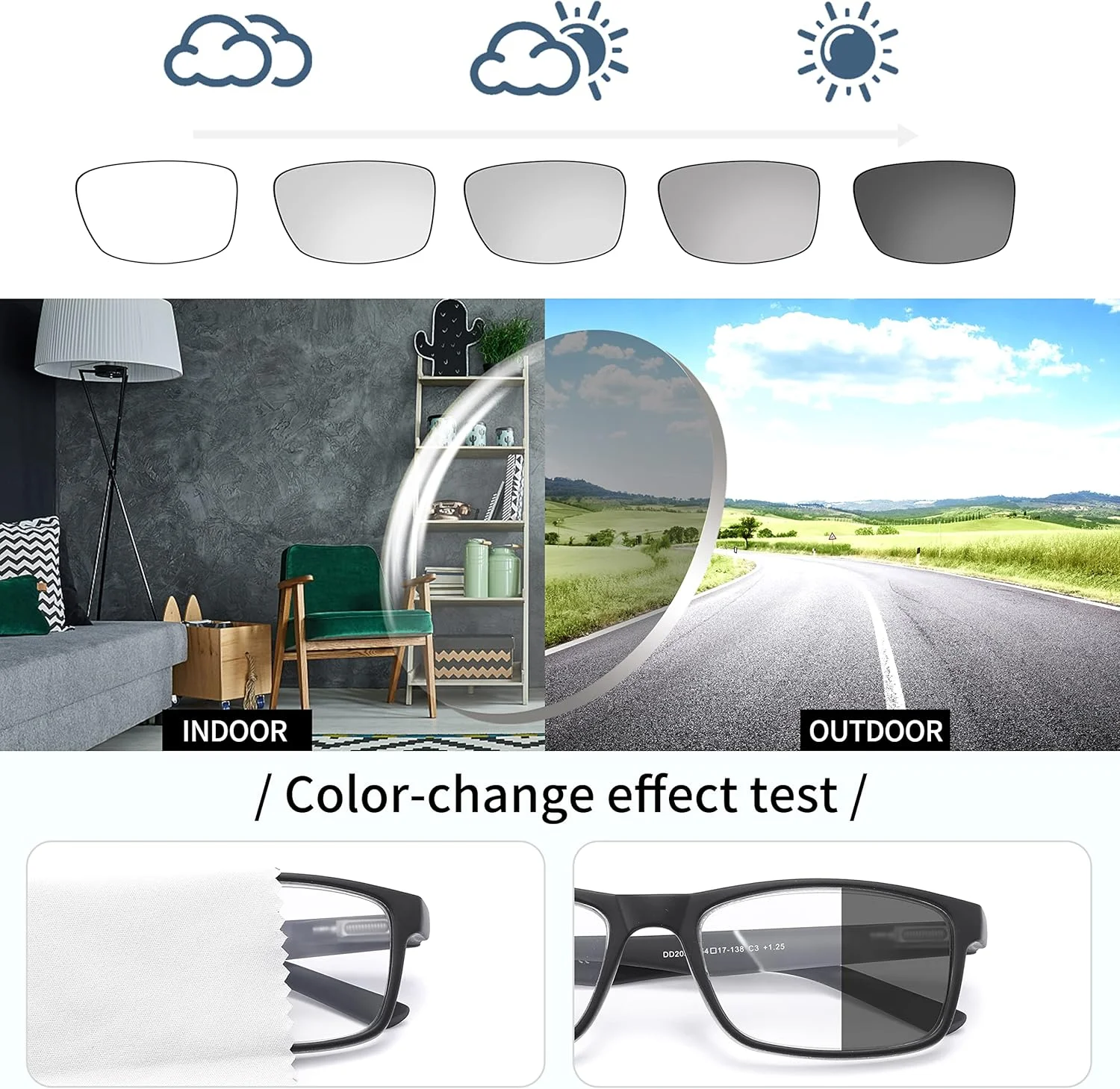 عینک مطالعه مسدود کننده نور آبی DONGDI، بسته 4 عددی، مناسب کامپیوتر، برای زنان و مردان، عینک فیلتر اشعه ماوراء بنفش ضد تابش نور