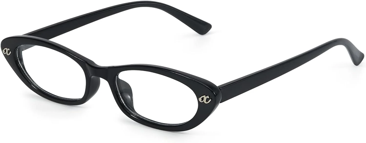 عینک فریم گربه ای فانتزی Y2K با فیلتر نور آبی، بدون نمره، مناسب استایل بانوان