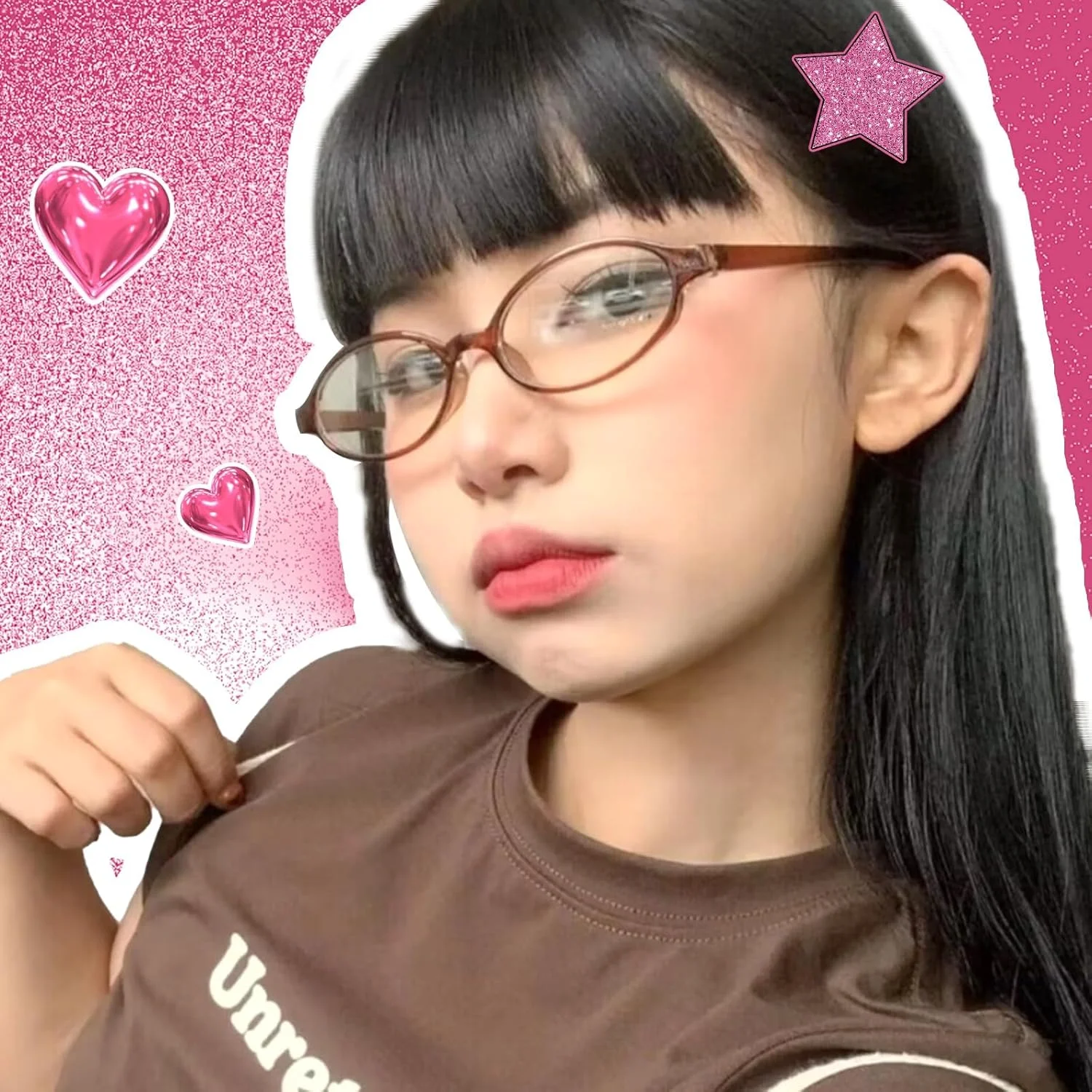 عینک های فانتزی ترند، عینک بیضی کوچک Y2K با مسدود کننده نور آبی بدون نمره برای زنانه