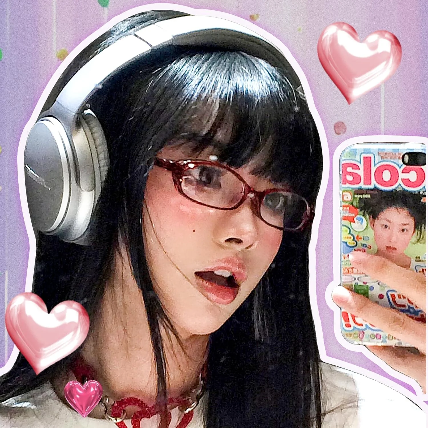 عینک فریم گربه ای فیک، عینک نور آبی کوچک Y2K با لنزهای بدون نمره، اکسسوری فشن زنانه