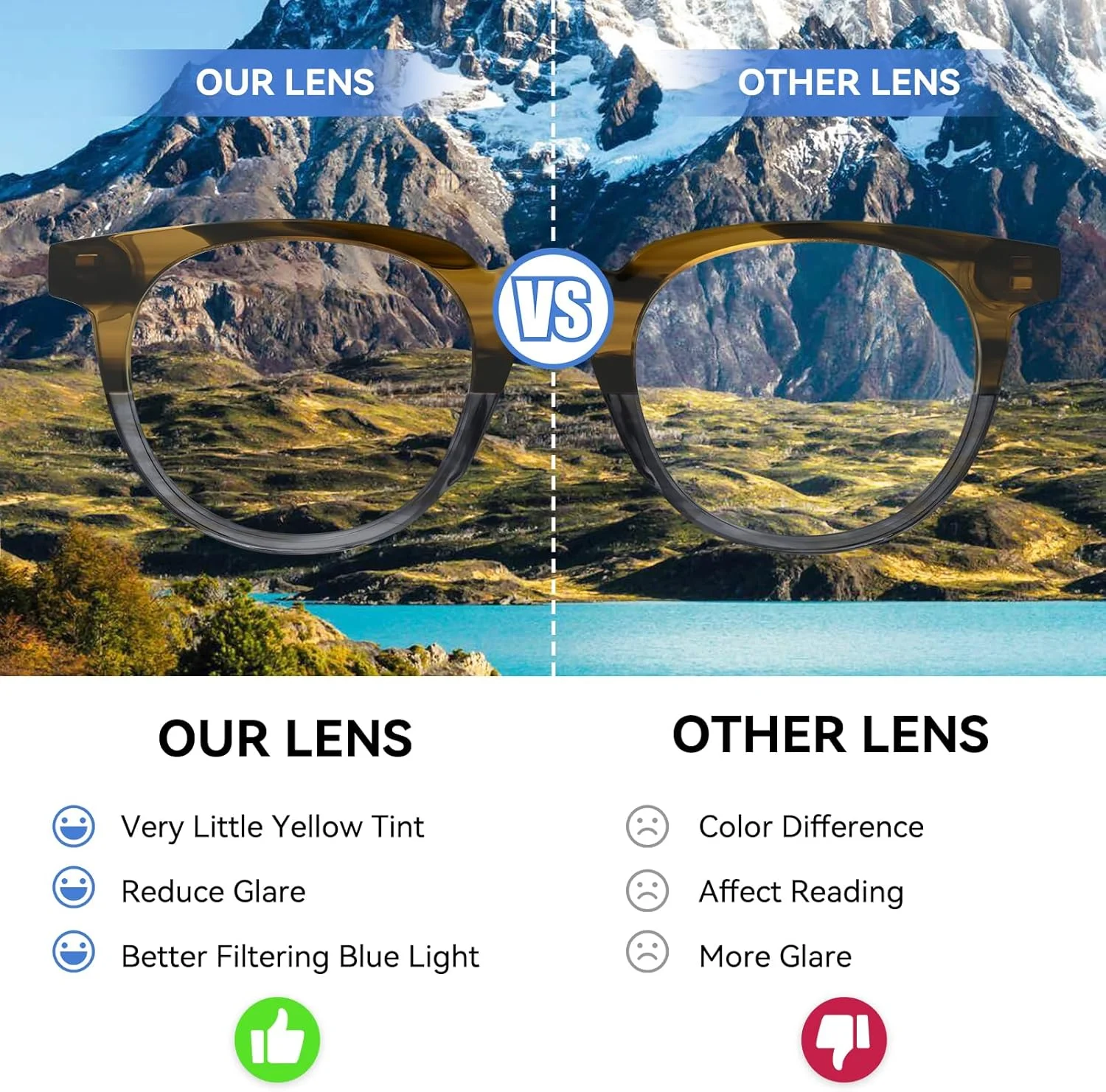 عینکهای گرد مسدود کننده نور آبی برای زنان و مردان، جنس استات با طراحی شیک عینکهای گرد مسدود کننده نور آبی برای زنان و مردان، جنس استات با طراحی شیک