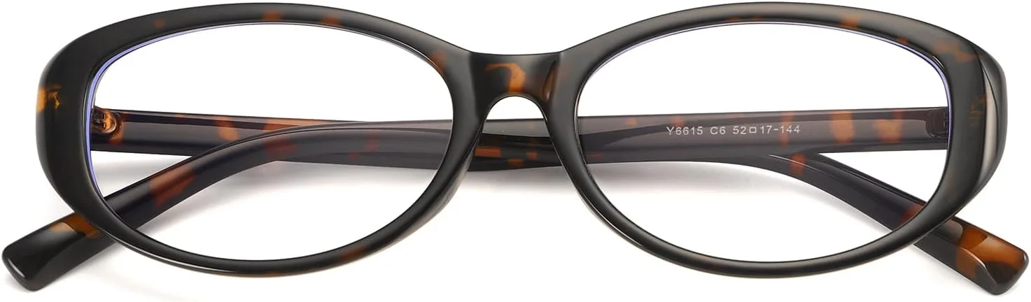 عینک مسدود کننده نور آبی Dollger برای زنان، فریم بیضی یکپارچهسازی با سیستمعامل و مد روز، عینک نور آبی چشم گربه ای کوچک