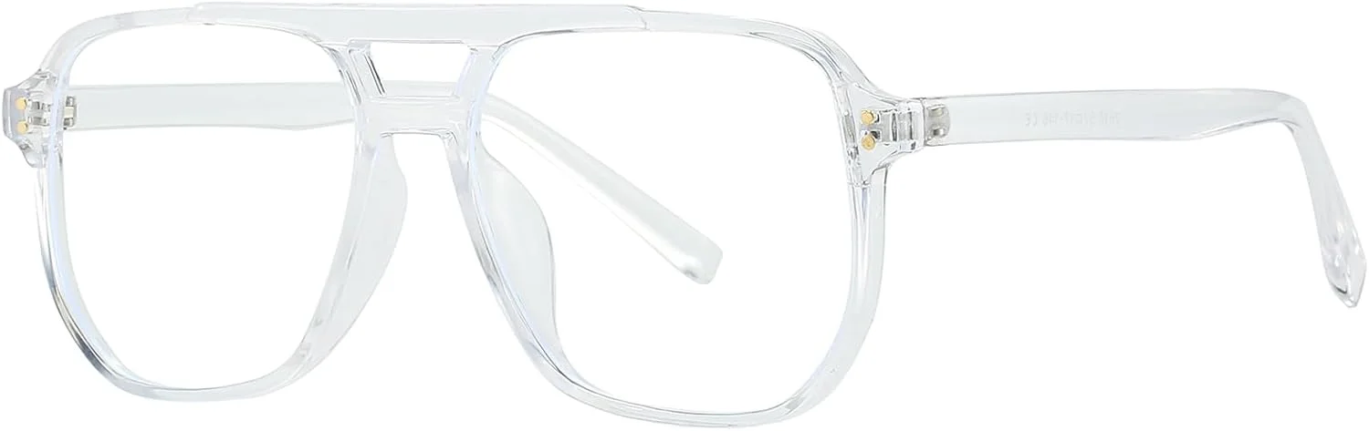 عینک مربعی بزرگ رترو Breaksun برای زنان و مردان، عینک خلبانی مربعی بزرگ مسدود کننده نور آبی عینک مربعی بزرگ رترو Breaksun برای زنان و مردان، عینک خلبانی مربعی بزرگ مسدود کننده نور آبی