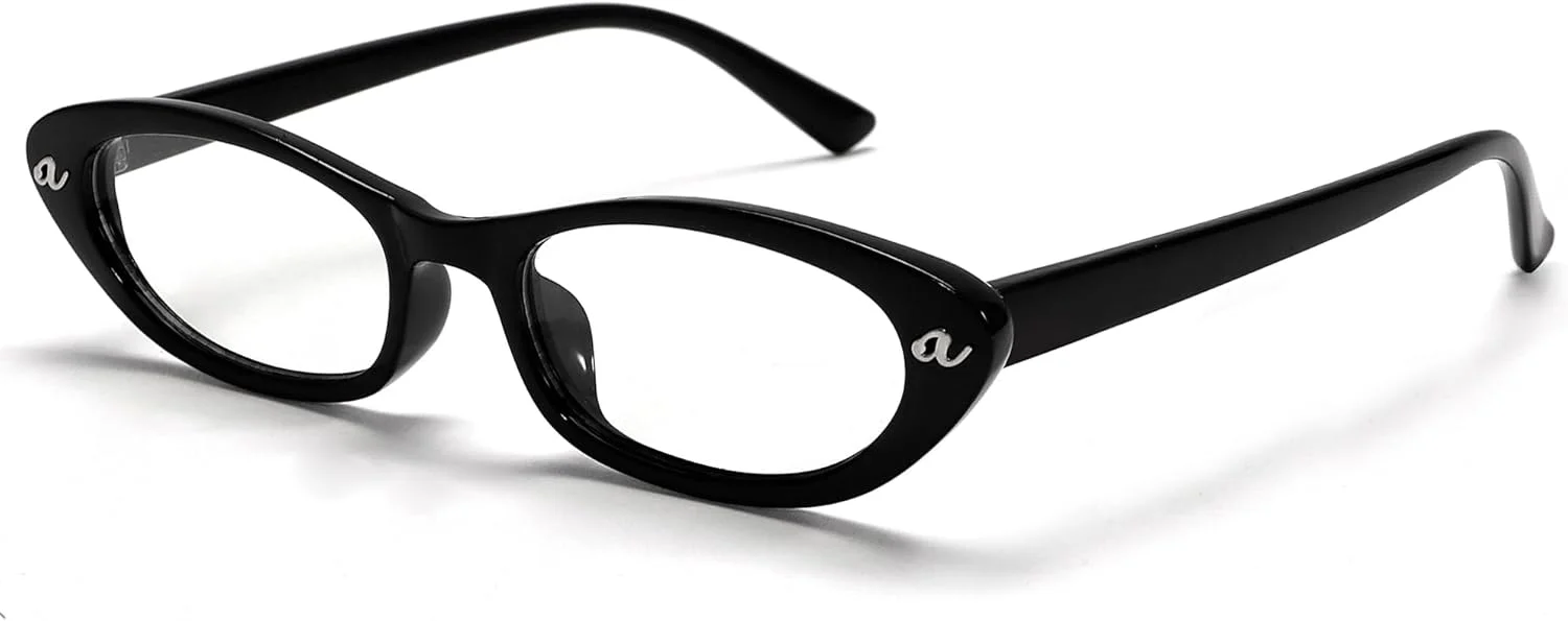 عینک مسدود کننده نور آبی مدل چشم گربه ای بوتن، مناسب خانم ها و آقایان، عینک بیضی کوچک ضد بازتاب نور