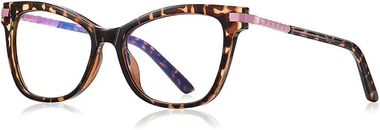 عینک مسدود کننده نور آبی زنانه - عینک کامپیوتر مدل چشم گربه ای با کاهش خستگی چشم، فریم لاک پشتی و لهجه صورتی شیک، عینک مطالعه و بازی مد روز عینک مسدود کننده نور آبی زنانه - عینک کامپیوتر مدل چشم گربه ای با کاهش خستگی چشم، فریم لاک پشتی و لهجه صورتی شیک، عینک مطالعه و بازی مد روز