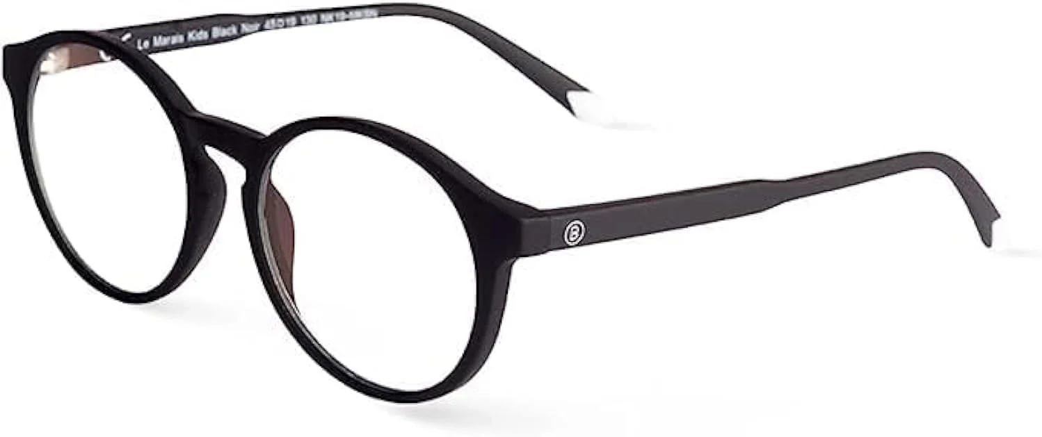 عینک مسدود کننده نور آبی کودکان بارنر، مناسب 5 تا 12 سال، عینک کامپیوتر، عینک صفحه نمایش. عینک بازی. بدون نسخه. مدل Le Marais. فریم گرد.