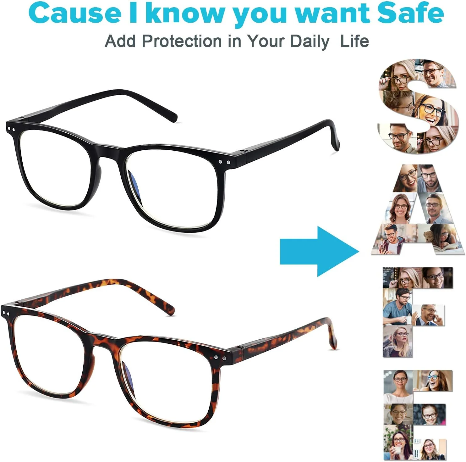 عینک های مسدود کننده نور آبی، بسته 2 عددی عینک کامپیوتر UV400 برای رفع خستگی چشم عینک های مسدود کننده نور آبی، بسته 2 عددی عینک کامپیوتر UV400 برای رفع خستگی چشم