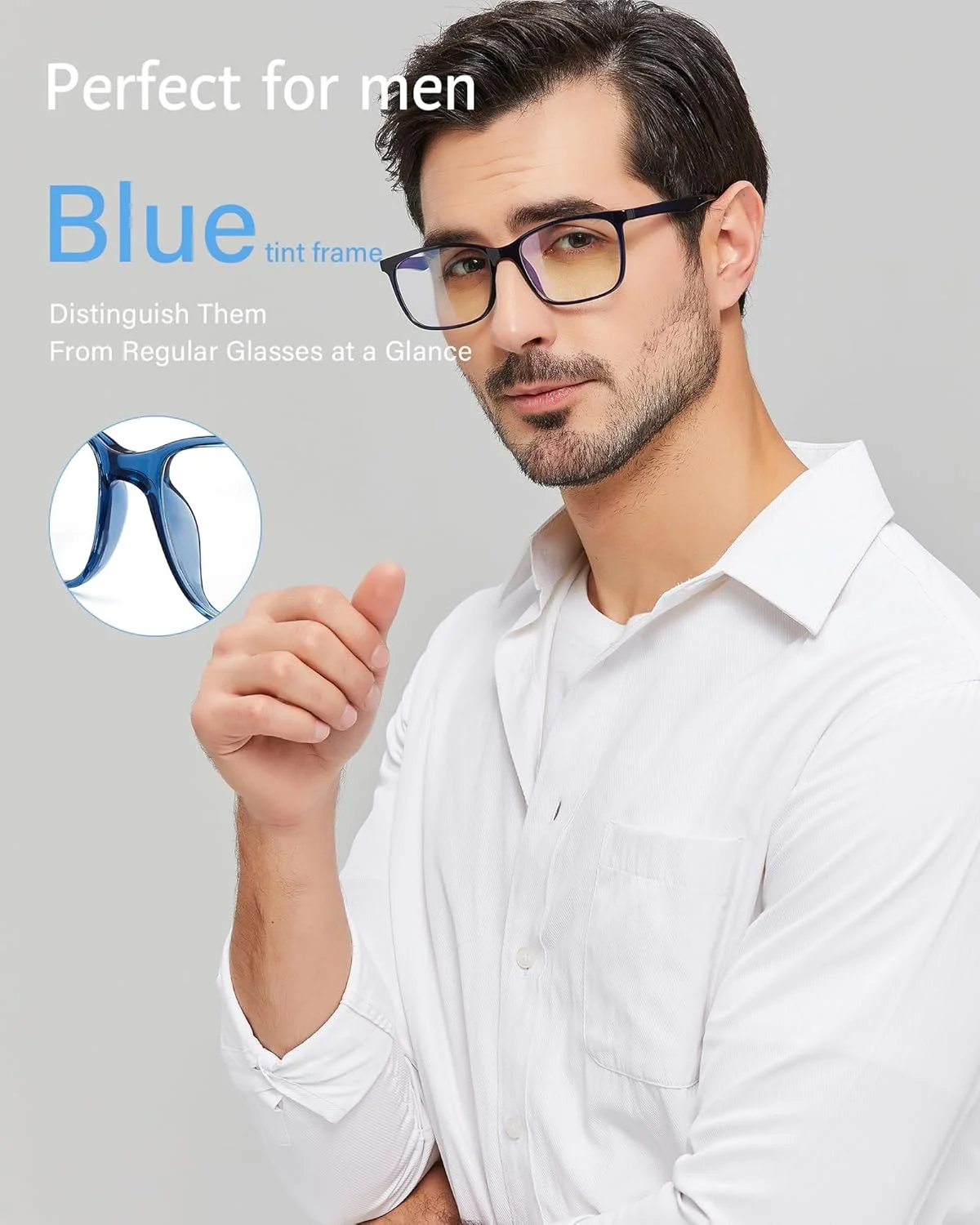 عینک های مسدود کننده نور آبی ANRRI، فریم عینک سبک وزن، فیلتر اشعه آبی برای بازی های کامپیوتری