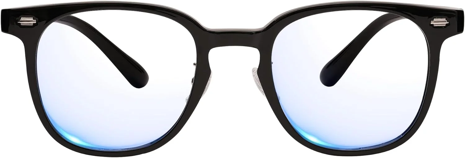 عینک مسدود کننده نور آبی TR90 - فیلتر 99% نور آبی، لنز شفاف ضد خستگی و محافظت UV برای صفحه نمایش کامپیوتر/تلفن/تلویزیون (مشکی) عینک مسدود کننده نور آبی TR90 - فیلتر 99% نور آبی، لنز شفاف ضد خستگی و محافظت UV برای صفحه نمایش کامپیوتر/تلفن/تلویزیون (مشکی)