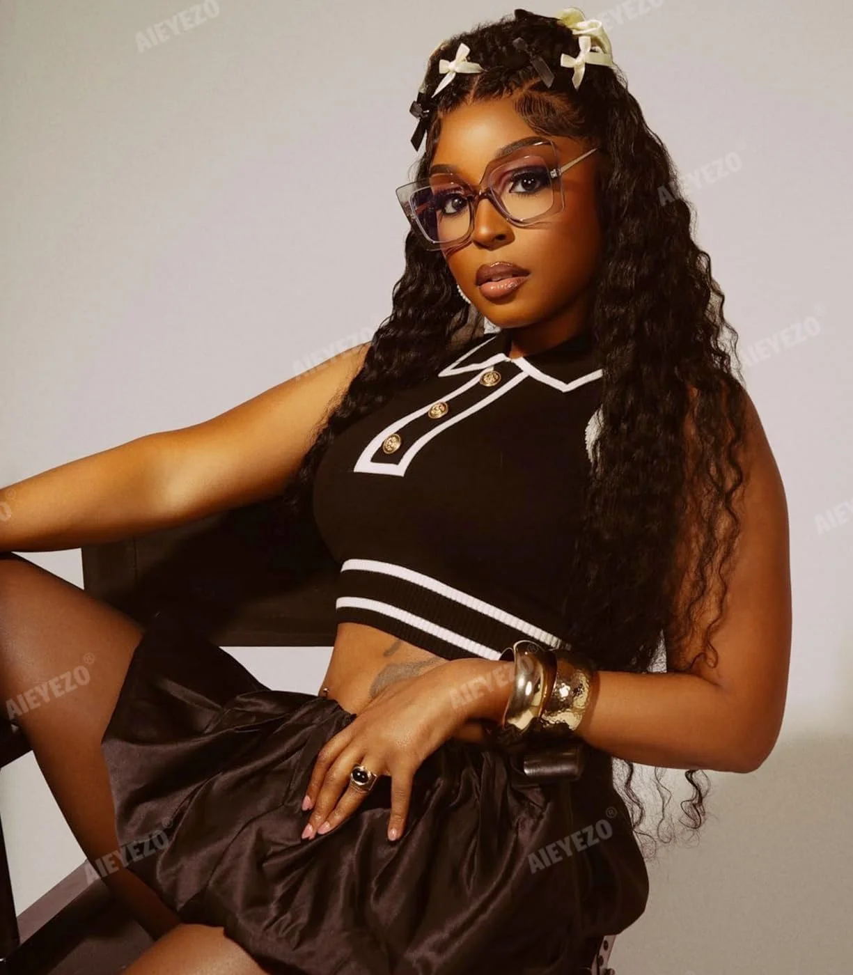 عینک های بلو لایت بزرگ AIEYEZO برای زنان، ضد خستگی و جلوگیری از سردرد برای کامپیوتر