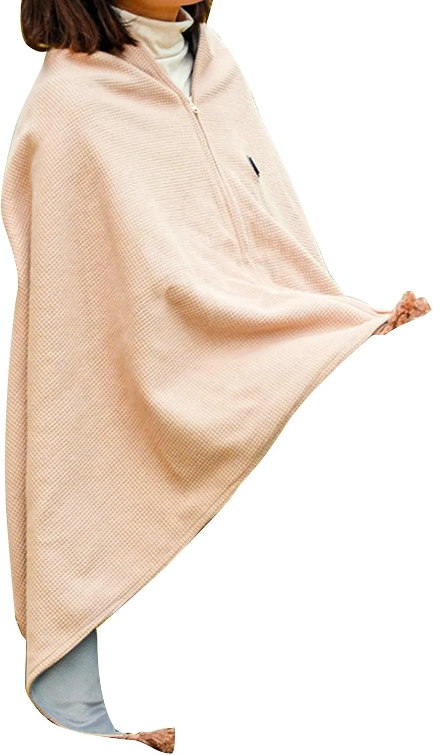 شال گرمایشی | شال گرمایشی USB با 3 سطح و خاموشی خودکار | پتوی برقی مناسب محل کار، برای استفاده در زمستان در خودرو، اتاق نشیمن، منزل، محل کار، مسافرت های خارج از منزل، اتاق خواب و شب هنگام