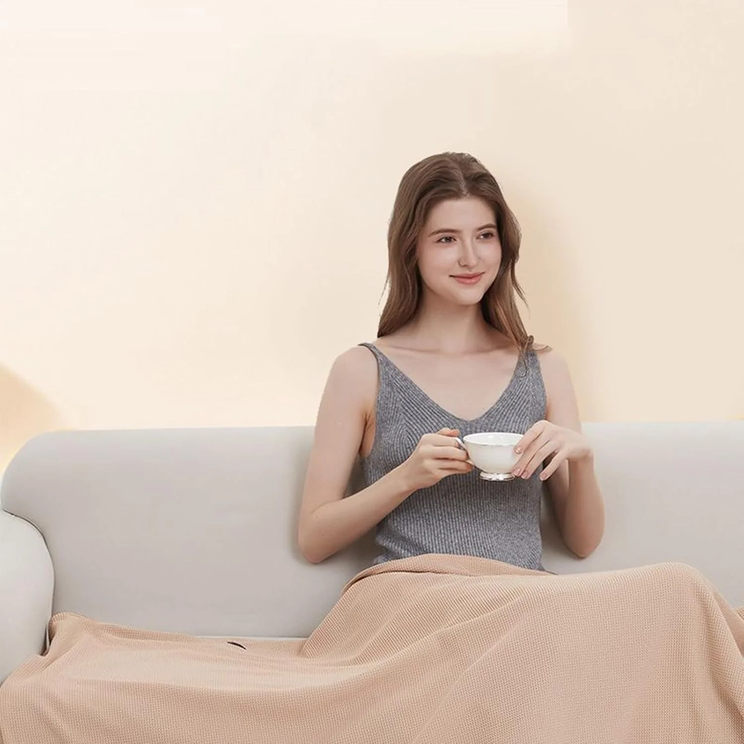 پتو برقی | شال پوشیدنی بدون سیم با 3 سطح گرمایش | شال گرم بدون سیم | مناسب برای فضای باز، خانه، محل کار، تخت، مبل، کمپینگ، مسافرت با ماشین، زنان، مادران، پدران