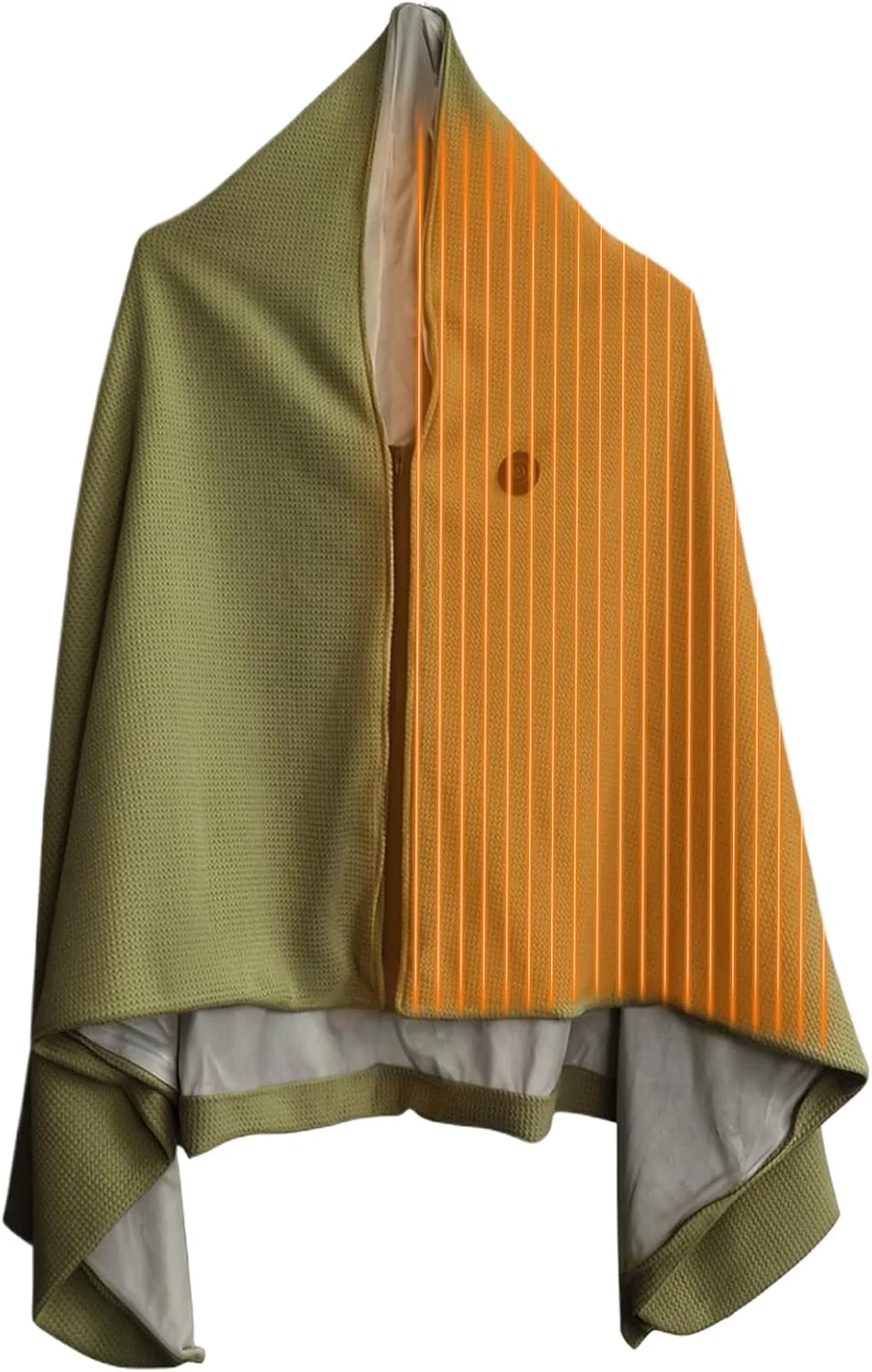 شال گرمایشی، شال برقی گرم با زیپ و 3 حالت دما، پتوی برقی نرم، مناسب کمپینگ، مسافرت، اتاق خواب، خودرو، اتاق نشیمن، منزل و شب