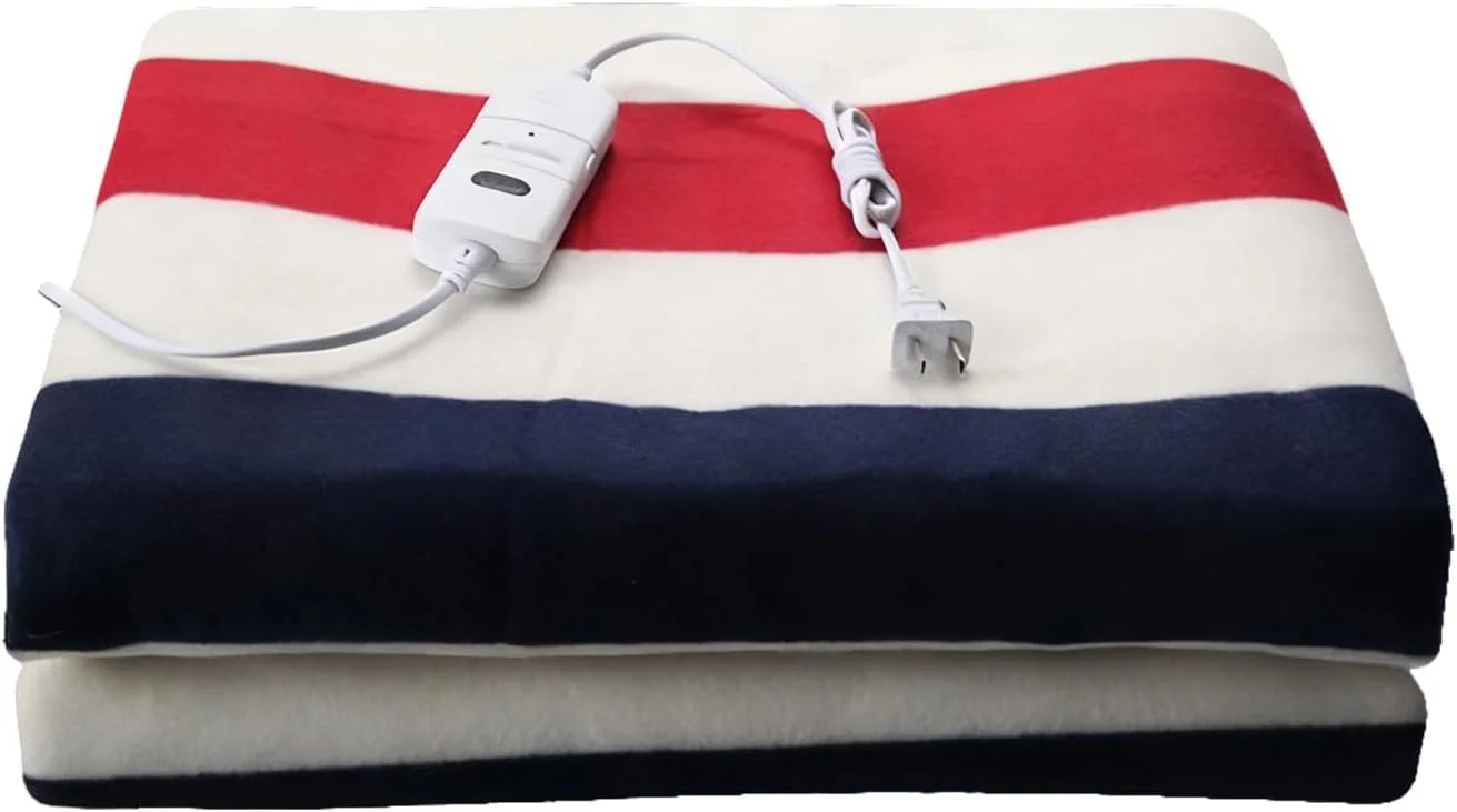 پتوی برقی | لوازم جانبی تخت خواب گرم راه راه | پتوی گرمایشی راه راه گرم، برای مبل، دفتر کار، کمپینگ، خواب، هوای سرد زمستانی، کودکان، بزرگسالان، سالمندان، کریسمس