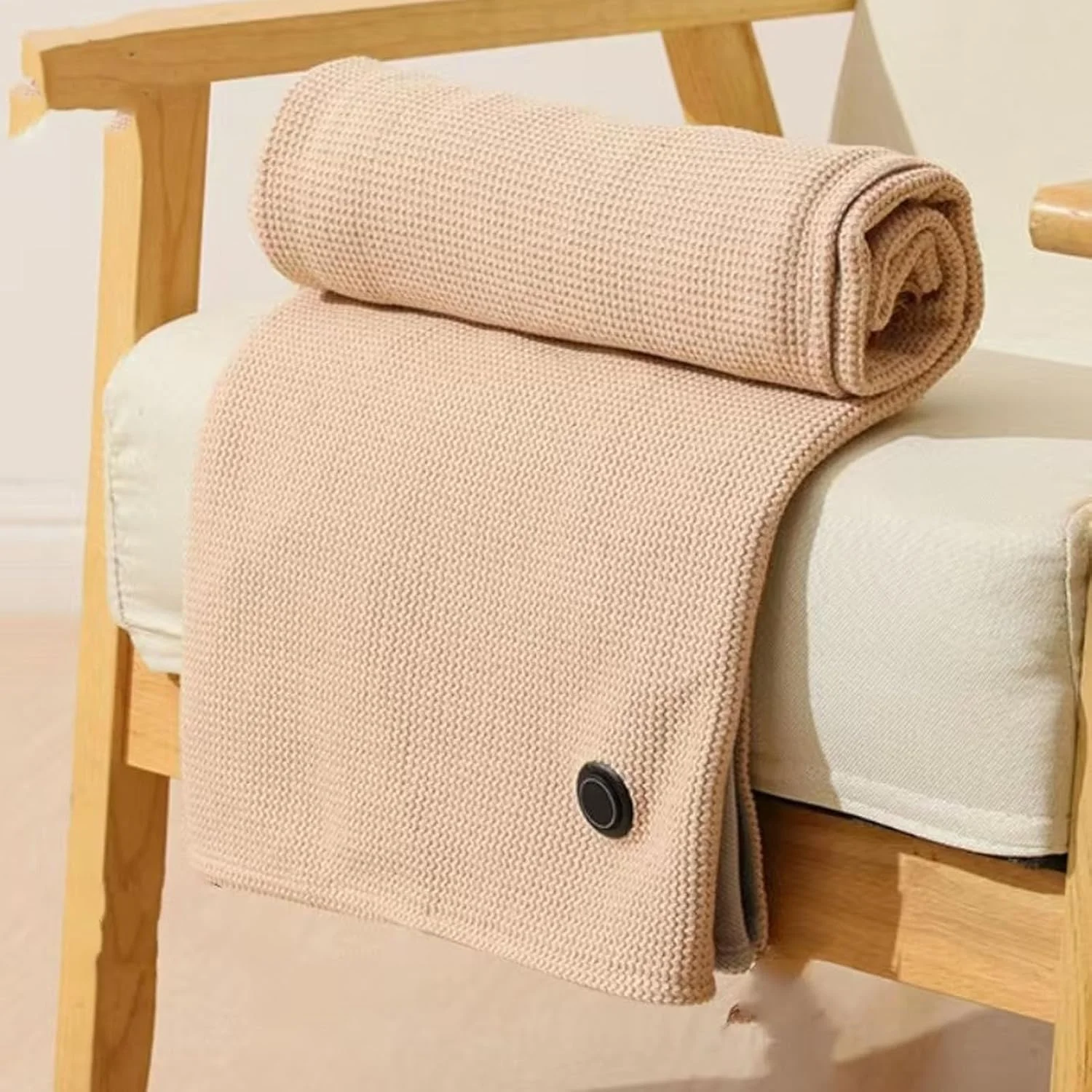 شال گرمایشی قابل حمل، پتوی برقی با قابلیت تنظیم دما و گرم شدن سریع در 15 ثانیه، برای استفاده بانوان در داخل خانه، بیرون از خانه، اداره، کمپینگ و مسافرت