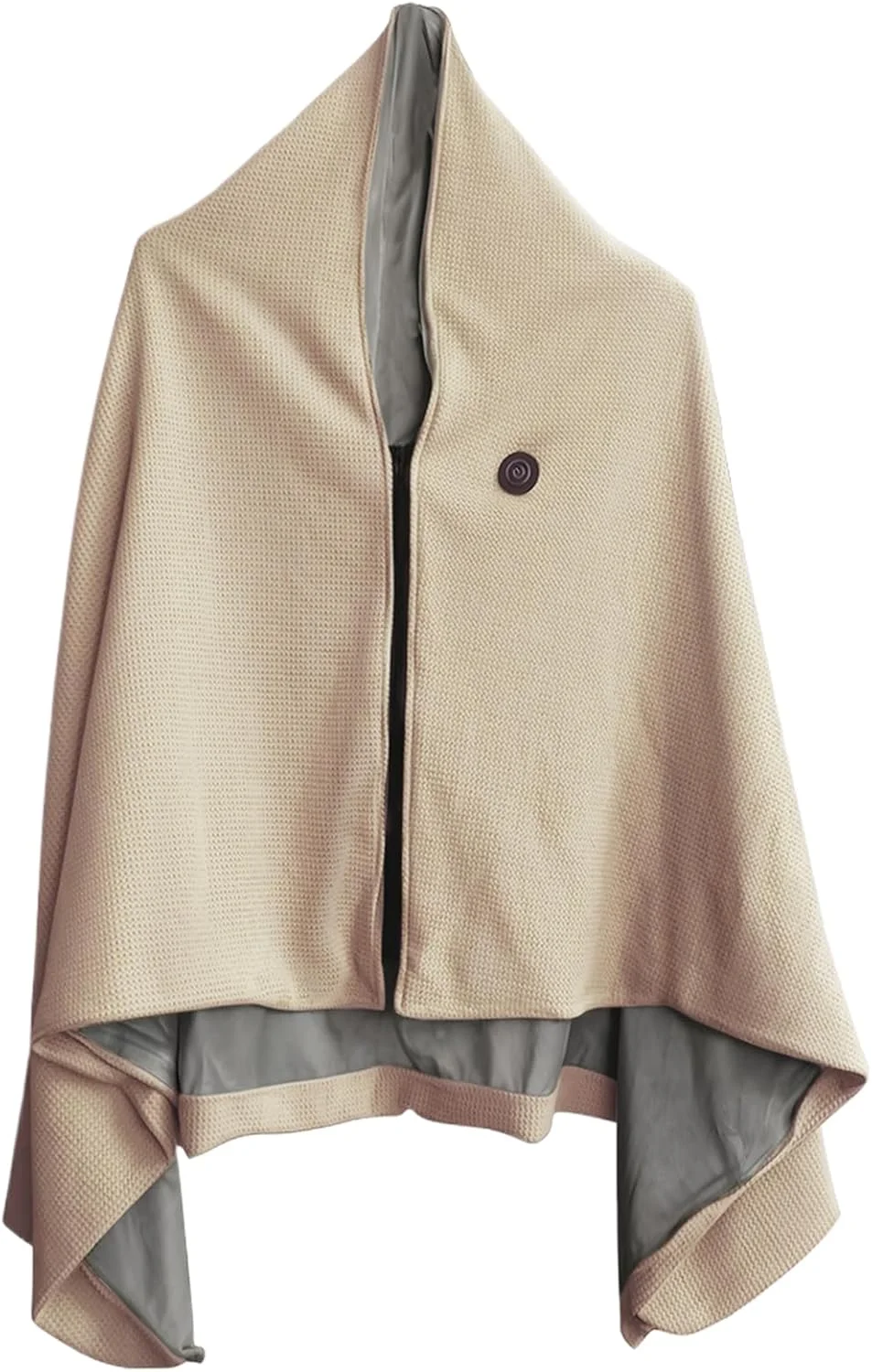 شال گرمایشی بدون سیم | شال گرم USB زیپ‌دار با 3 سطح، پتوی برقی نرم | برای کمپینگ، مسافرت در فضای باز، اتاق خواب، ماشین، اتاق نشیمن، خانه، شب