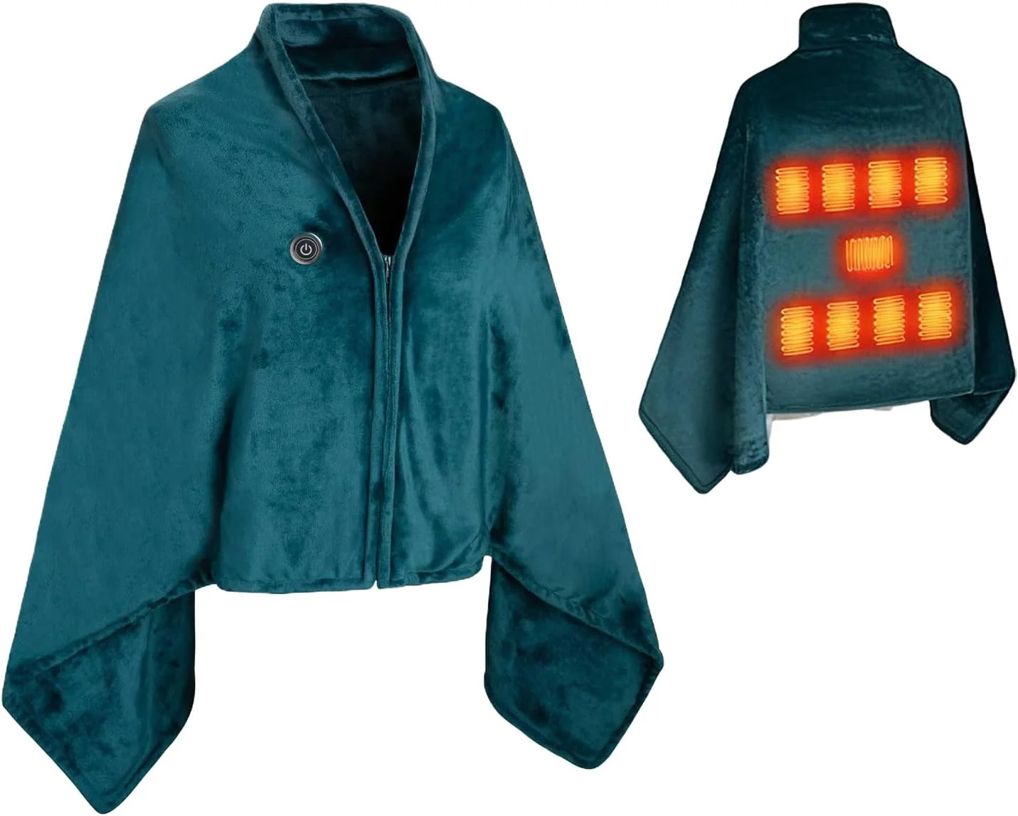 شال گردن گرمایشی | گرم کننده برقی USB قابل شارژ پوشیدنی، پتوی گرمایشی قابل شارژ | برای خانه، مدرسه، دوچرخه سواری، مسافرت، کمپینگ، پیک نیک، هوای سرد زمستانی، فضای باز، پاییز، استادیوم، پارک