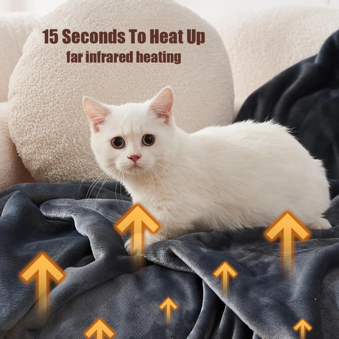 پتو برقی گرمایشی برای زمستان، شال گرمایشی دکمه دار، گرمایش سریع 15 ثانیه ای، تنظیم سه سرعته، پتو گرمایشی شارژ USB برای اتاق خواب، مبل، مسافرت (140 * 80 سانتی متر، نیاز به منبع تغذیه مداوم) پتو برقی گرمایشی برای زمستان، شال گرمایشی دکمه دار، گرمایش سریع 15 ثانیه ای، تنظیم سه سرعته، پتو گرمایشی شارژ USB برای اتاق خواب، مبل، مسافرت (140 * 80 سانتی متر، نیاز به منبع تغذیه مداوم)